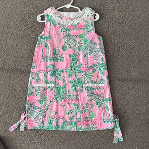 Lilly Pulitzer Pink and Green Tropical Dress